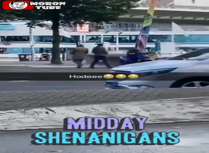 Video: He flees after crashing a stolen scooter into a vehicle
